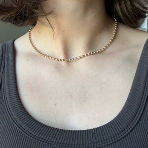 Gold filled beaded necklace 18KGF